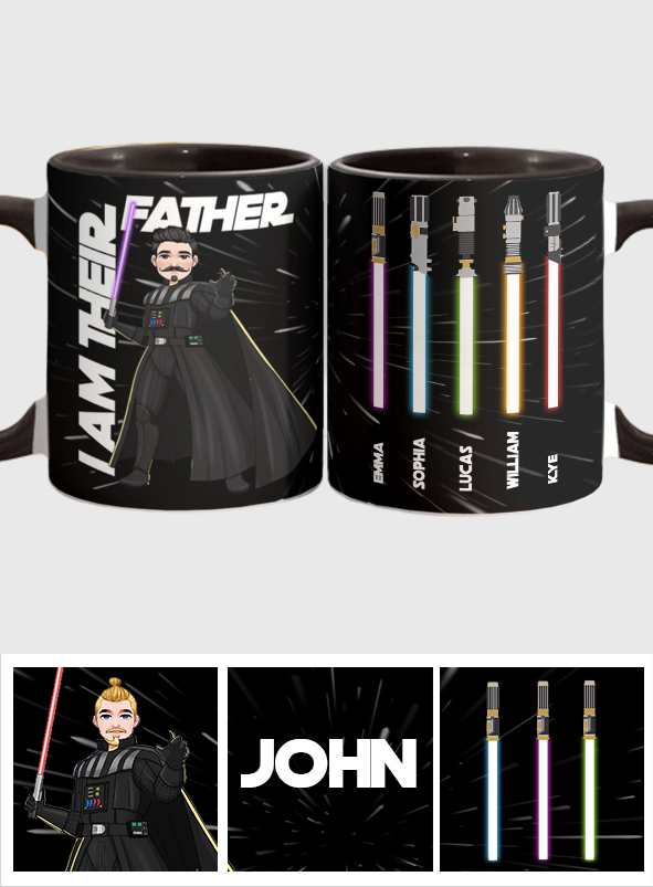 I Am Their Father - Personalized Father Accent Mug