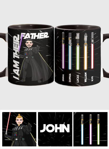 I Am Their Father - Personalized Father Accent Mug