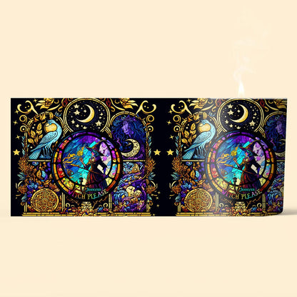 Witch Please - Personalized Witch Candle With Wooden Lid