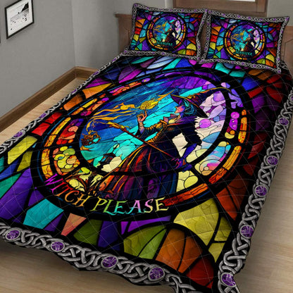 Witch Please - Personalized Witch Quilt Set