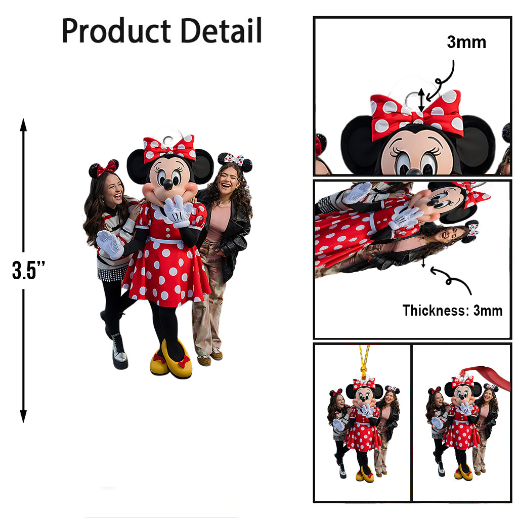 Magic Kingdom Trip - Personalized Mouse Custom Shaped Ornament