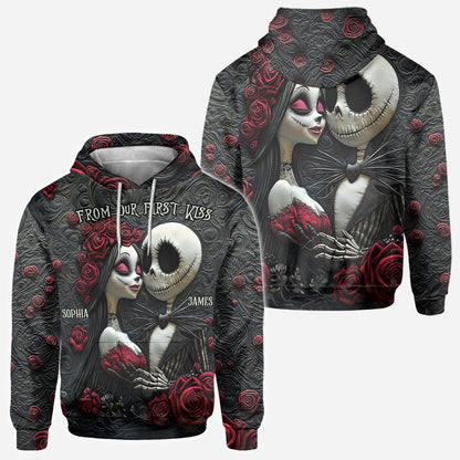 From Our First Kiss Till Our Last Breath - Personalized Nightmare All Over Shirt