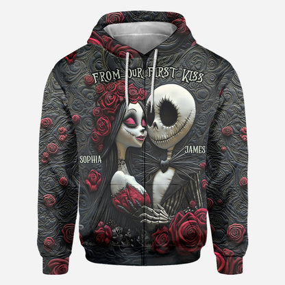 From Our First Kiss Till Our Last Breath - Personalized Nightmare All Over Shirt