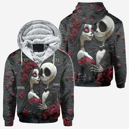 From Our First Kiss Till Our Last Breath - Personalized Nightmare All Over Shirt