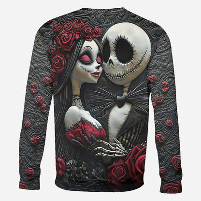 From Our First Kiss Till Our Last Breath - Personalized Nightmare All Over Shirt