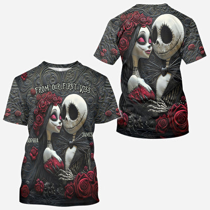From Our First Kiss Till Our Last Breath - Personalized Nightmare All Over Shirt