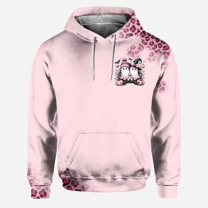 In October We Wear Pink - Personalized Breast Cancer Awareness Hoodie and Leggings
