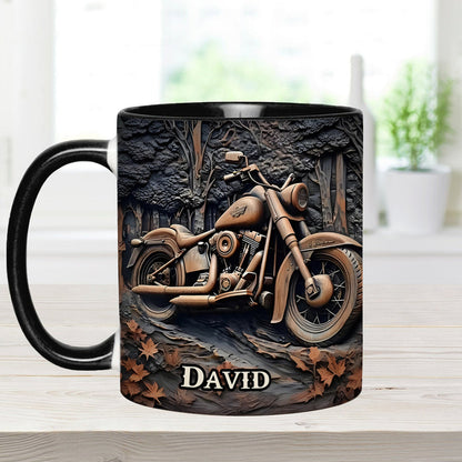 Never Underestimate An Old Man With A Motorcycle - Personalized Biker Accent Mug