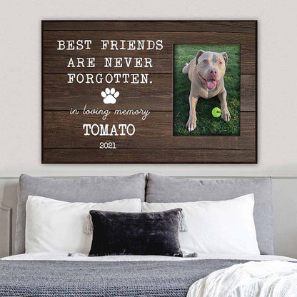 Best Friends Are Never Forgotten - Personalized Dog Poster 102021