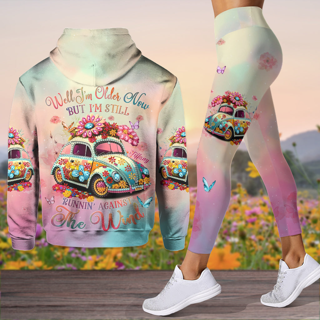 Running Against The Wind - Personalized Hippie Hoodie and Leggings