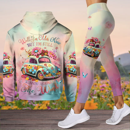 Running Against The Wind - Personalized Hippie Hoodie and Leggings