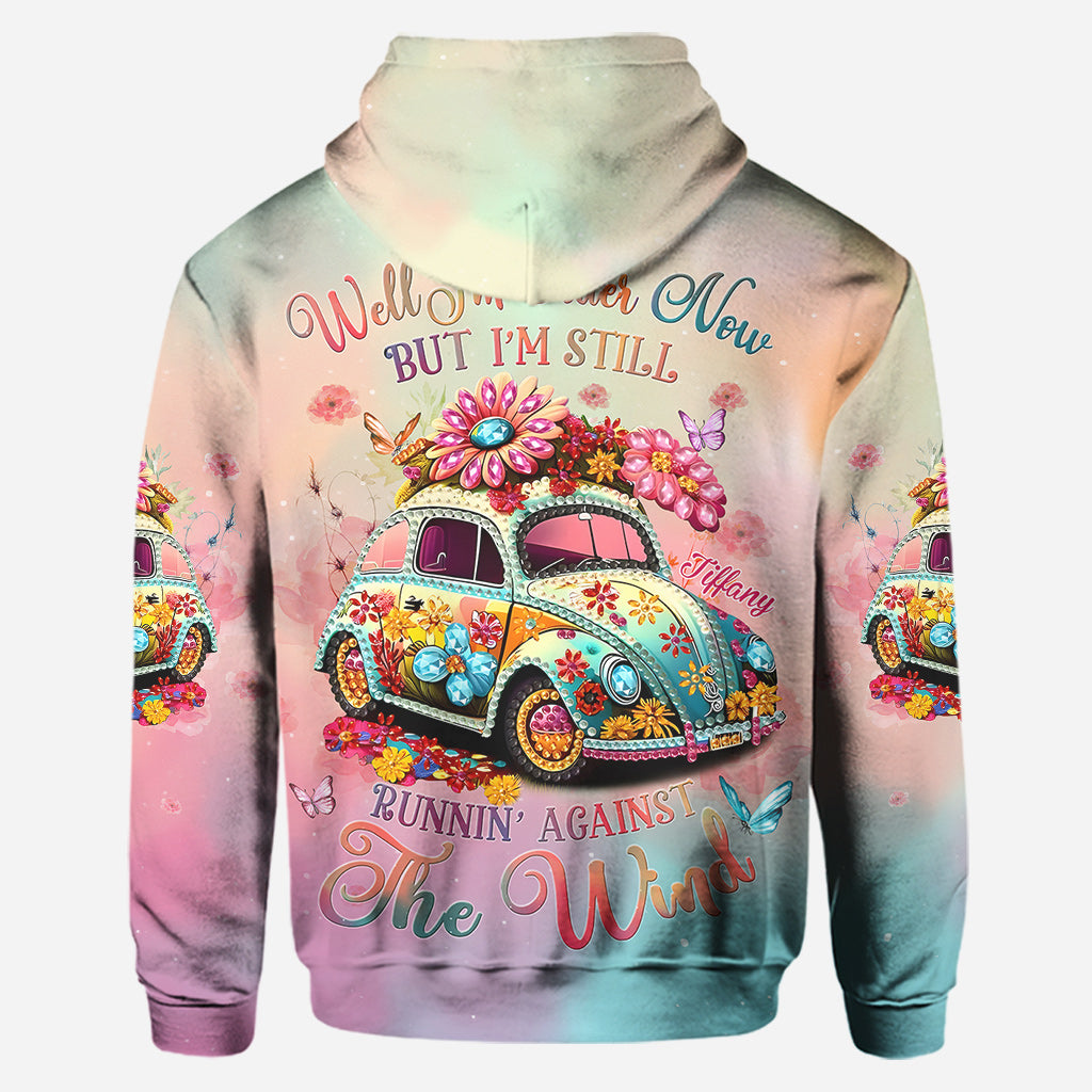 Running Against The Wind - Personalized Hippie Hoodie and Leggings