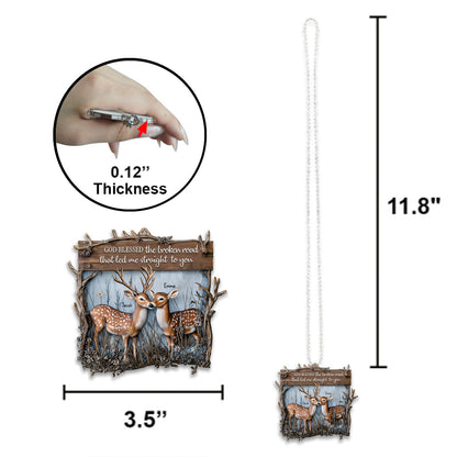 You And Me We Got This Dear Couple - Personalized Hunting Car Ornament