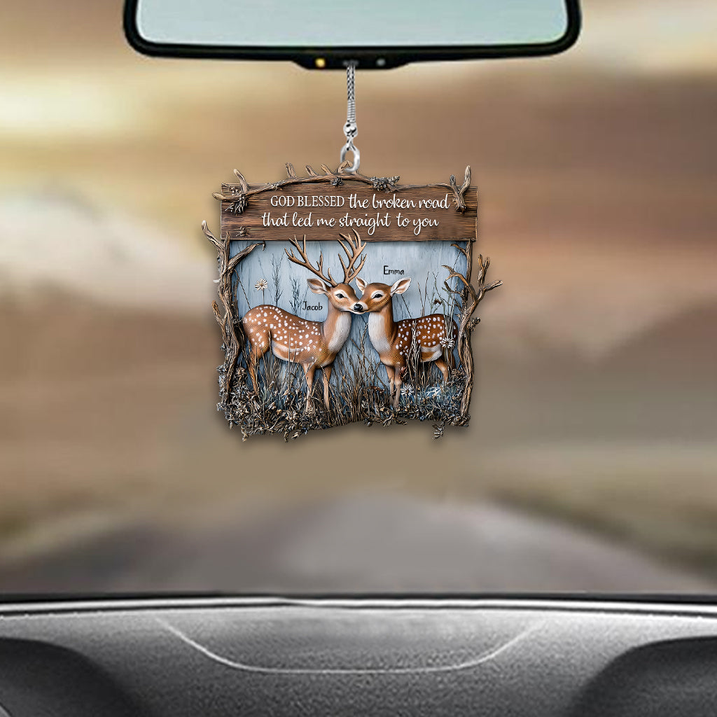 You And Me We Got This Dear Couple - Personalized Hunting Car Ornament