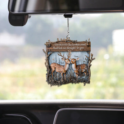 You And Me We Got This Dear Couple - Personalized Hunting Car Ornament