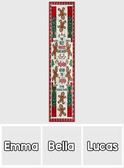 The Best Memories Are Made Around The Table - Personalized Family Table Runner