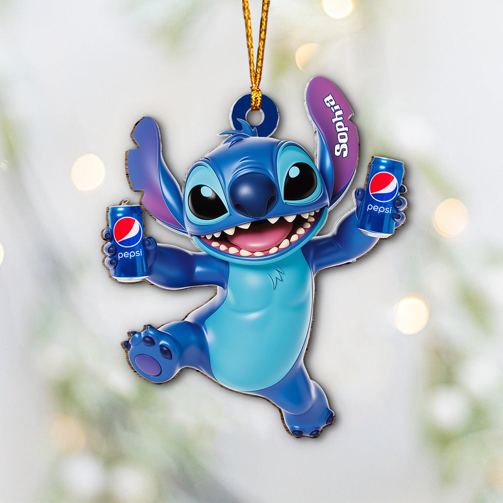 Magic Drink - Personalized Blue Soft Drink Ornament