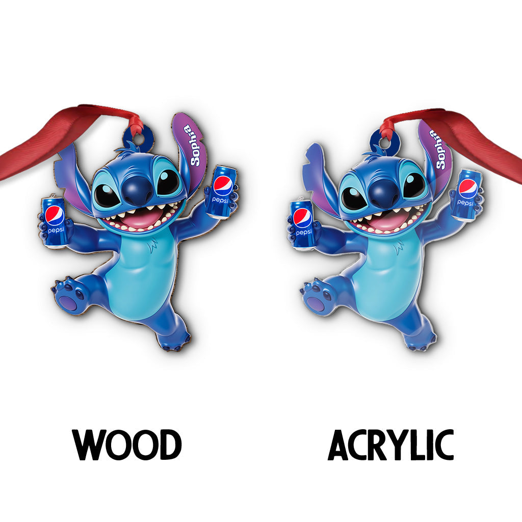 Magic Drink - Personalized Blue Soft Drink Ornament