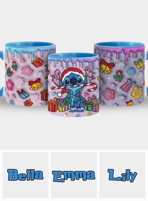 Merry Ohana - Personalized Ohana Accent Mug