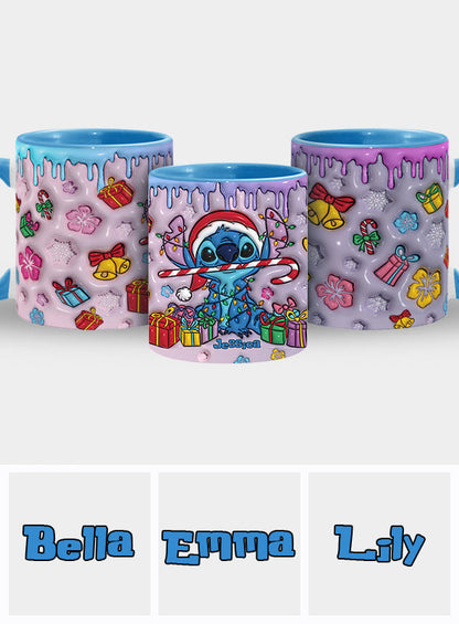 Merry Ohana - Personalized Ohana Accent Mug