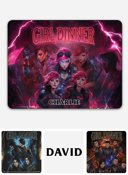 Girl Dinner - Personalized Mouse Pad