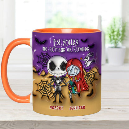 I'm Yours No Returns - Personalized Nightmare Accent Mug