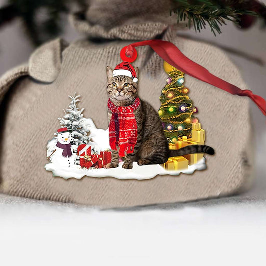 Cat Christmas Tree - Cat Ornament (Printed On Both Sides) 1022