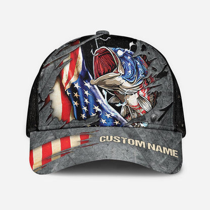 Fishing US Flag - Personalized Fishing Classic Cap