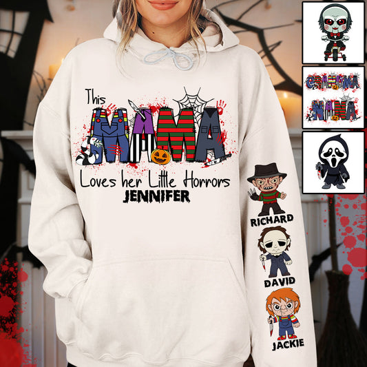 This Mama Loves Her Little Horror - Personalized All Over Shirt