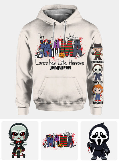 This Mama Loves Her Little Horror - Personalized All Over Shirt