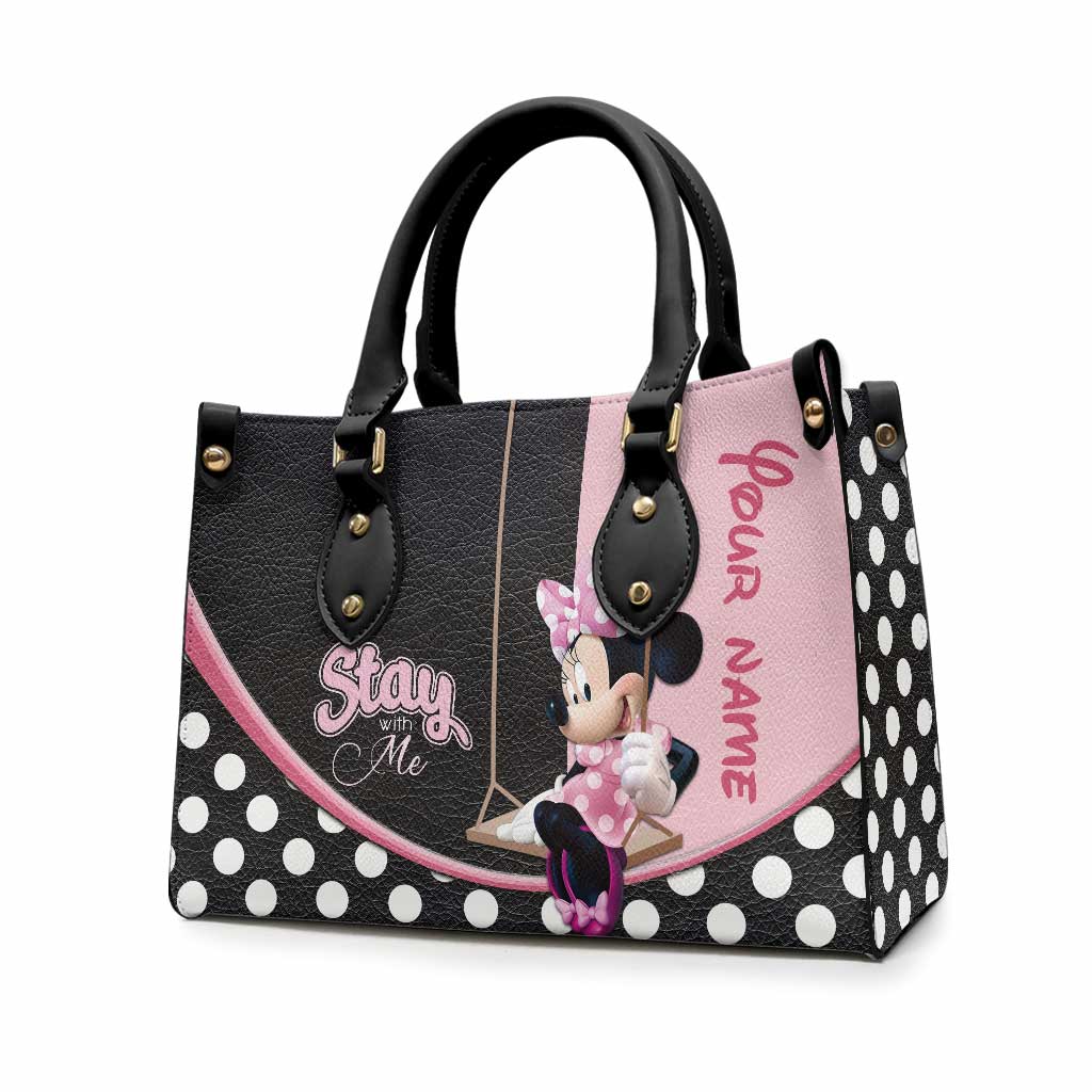 Stay With Me - Personalized Mouse Leather Handbag