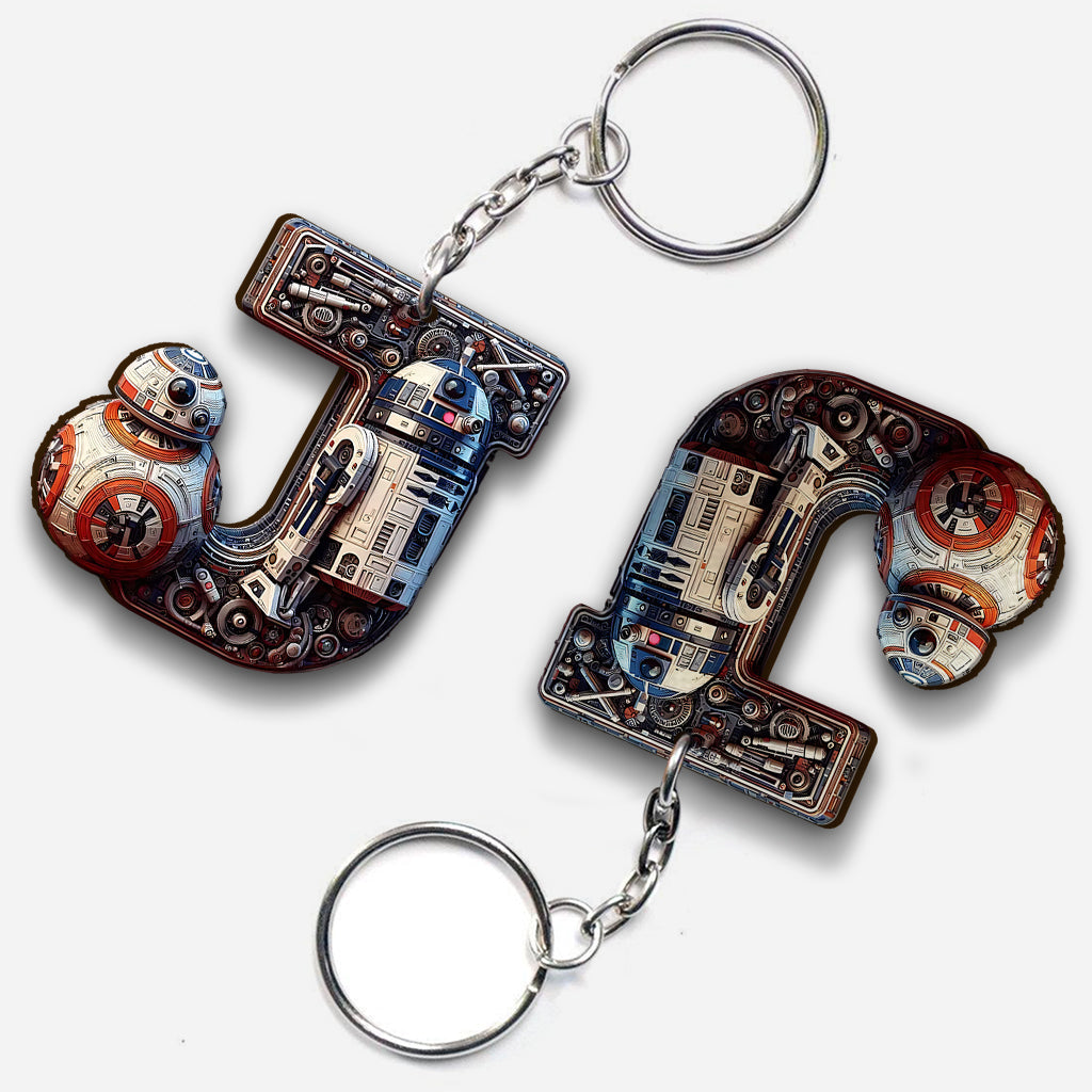 The Force Letter - Personalized The Force Keychain