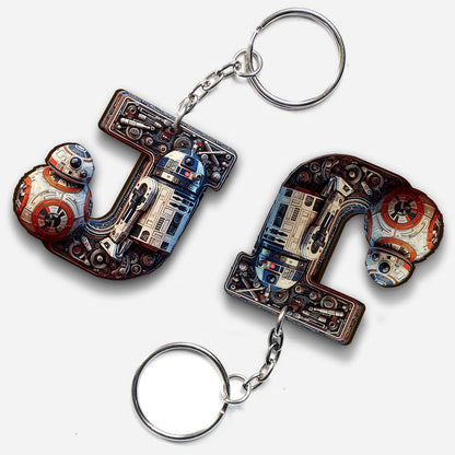 The Force Letter - Personalized The Force Keychain