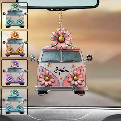 Hippie Soul - Personalized Hippie Car Ornament