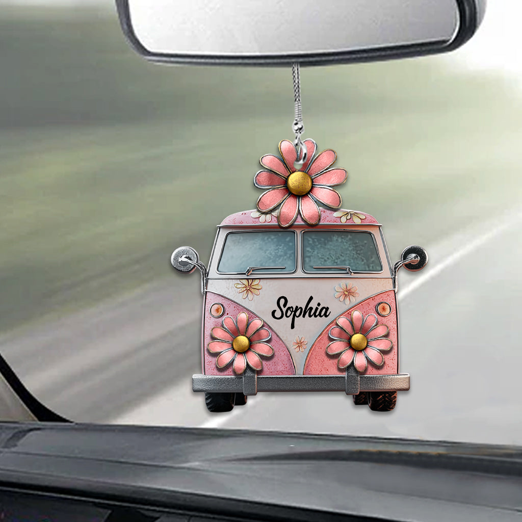 Hippie Soul - Personalized Hippie Car Ornament