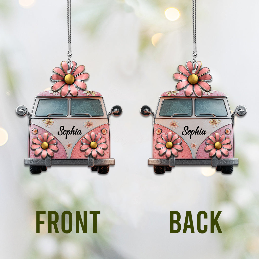 Hippie Soul - Personalized Hippie Car Ornament