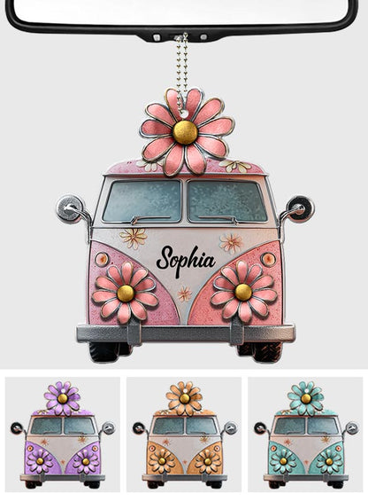 Hippie Soul - Personalized Hippie Car Ornament