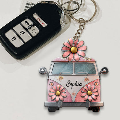 Hippie Soul - Personalized Hippie Keychain