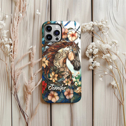 Love Horses - Personalized Horse Full Print Phone Case