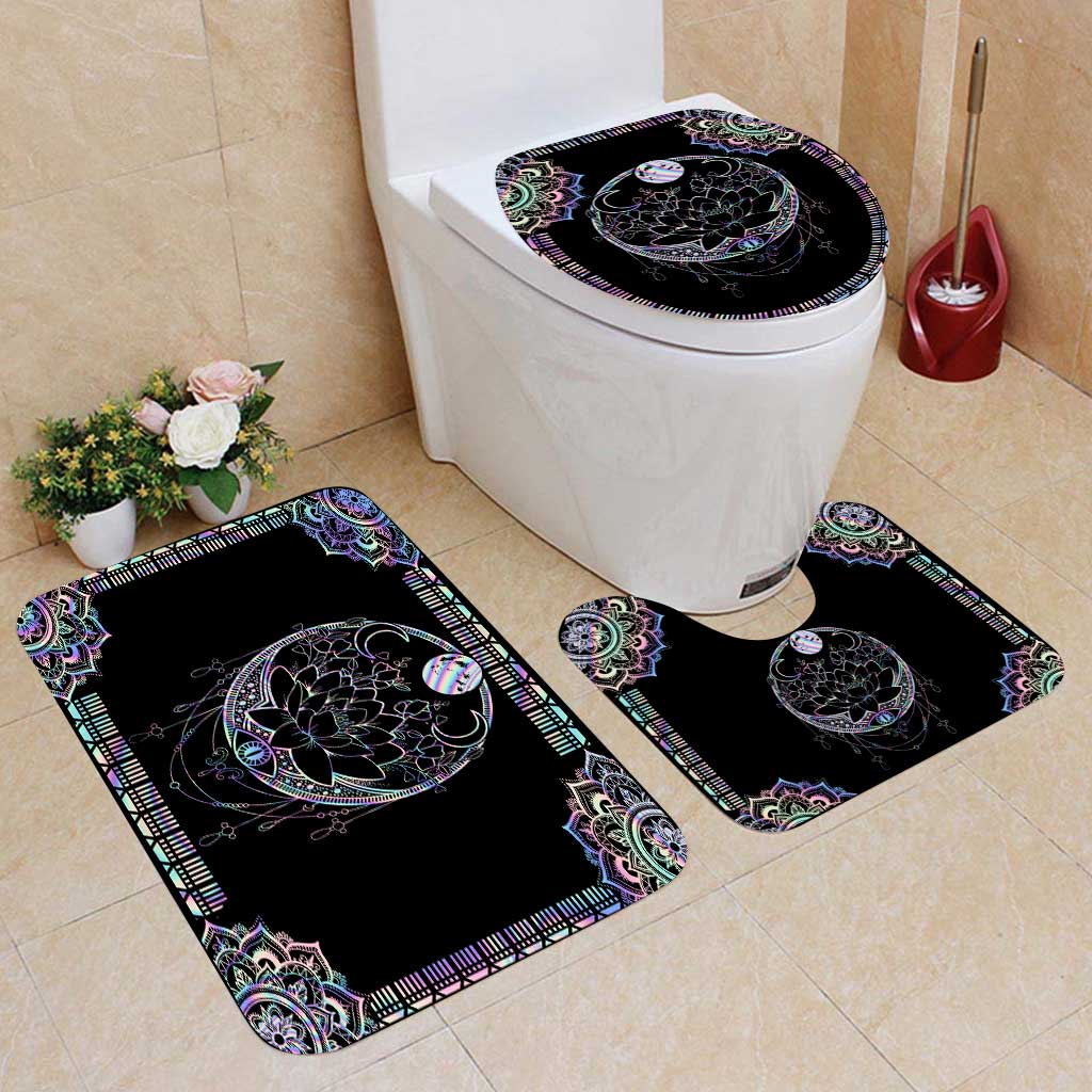 Magic Moon Witch Vibes - 3 Pieces Bathroom Mats Set