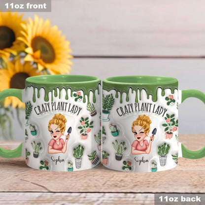 Crazy Plant Lady - Personalized Gardening Accent Mug