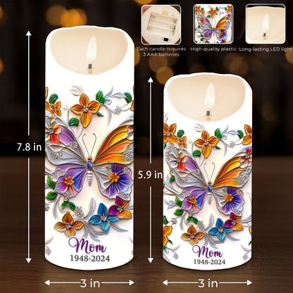 Those We Love Don't Go Away - Personalized Memorial Flameless Candle