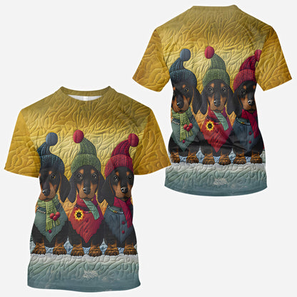 Love Dachshund - Personalized Dachshund All Over Shirt