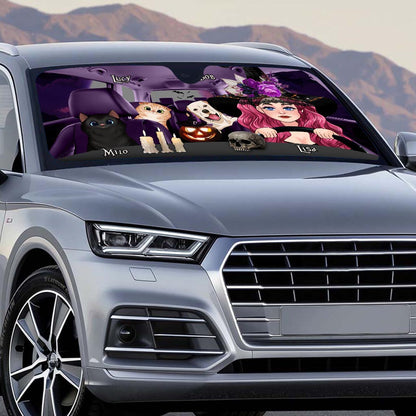 Soul Of A Witch - Personalized Witch Car Sunshade