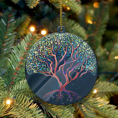 Galaxy Tree Of Life - Witch Ornament (Printed On Both Sides) 1022
