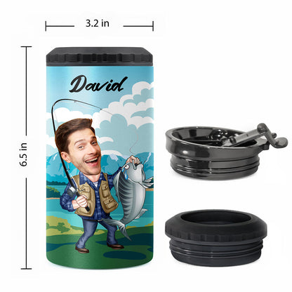 Till The End Of The Line - Personalized Fishing Can Cooler