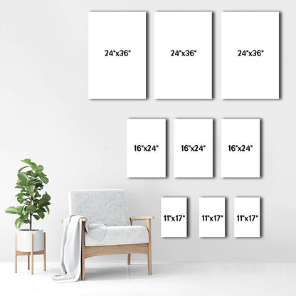 This Is Us - Personalized Fall Mouse Poster & Canvas Set