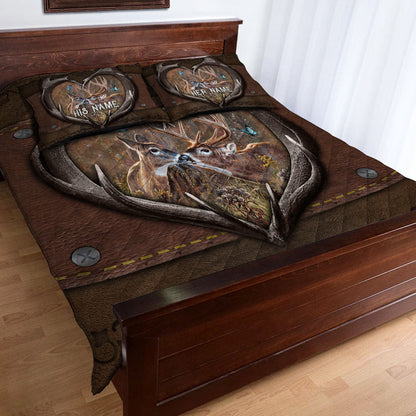 You & Me We Got This - Personalized Couple Hunting Quilt Set