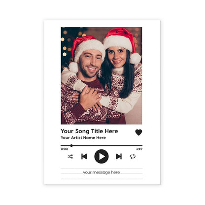 Personalized Greeting Gift Card Photo Song
