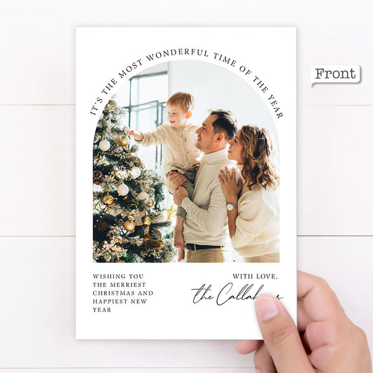 Personalized Greeting Gift Card Boho Holiday Card